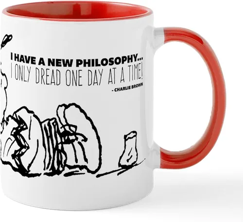 Vista 17 de CafePress Charlie Brown Philosophy Mug - Taza de café de cerámica de 11 oz (11.0 fl oz)