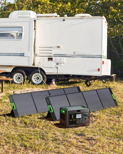 Vista 6 de Central eléctrica portátil de 2400W 1843Wh GRECELL generador solar al aire libre con 2400W (4800W pico) 4 salidas de CA, batería de respaldo