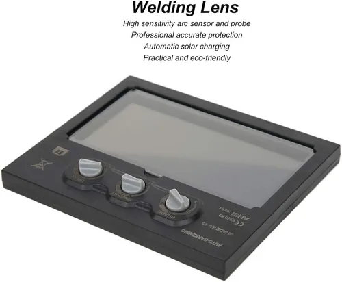 Vista 3 de Lente de oscurecimiento auto solar, lente de reemplazo de casco de soldadura de placa de atenuación pequeña LCD, lente de reemplazo de soldadura LCD