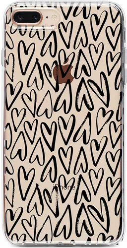 Vista 18 de Casely Funda para iPhone 6/7/8 Plus Bosque floral Flor de cerezo rojo Diseño clásico ultra delgado Flor de cerezo rojo floral