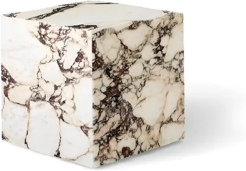 Vista 7 de LITFAD Mesa auxiliar de estilo moderno, mesa auxiliar rectangular de piedra de mármol, escritorio para sala de estar, escritorio de té para muebles