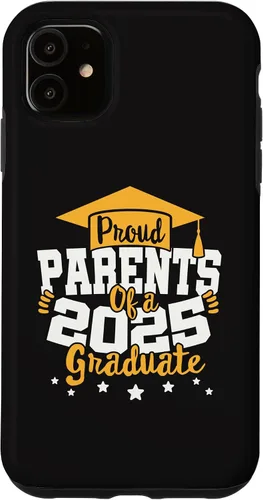 Vista 5 de iPhone 15 Parents of a 2025 Graduate Class Senior Graduation Grad 25 Case