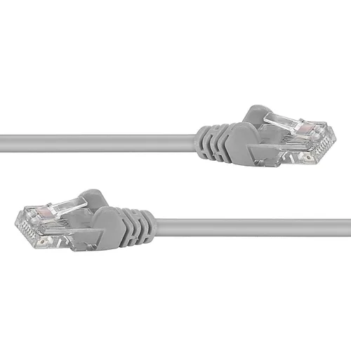 Vista 3 de Premium Cord Cable de conexión UTP RJ45 RJ45 Nivel 5e 0.3 ft Gris
