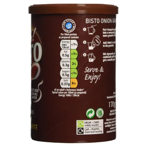 Vista 4 de Bisto Gránulos de salsa de cebolla 6.00 oz