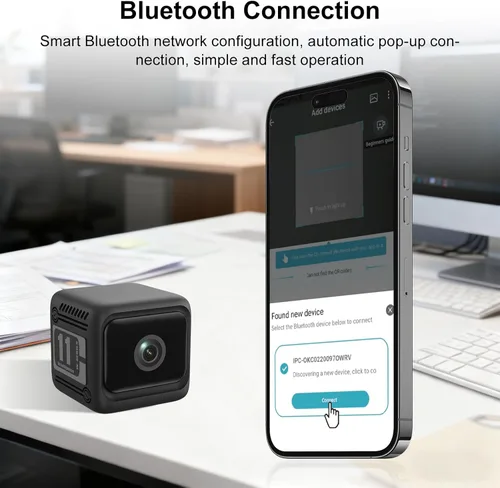 Vista 6 de Cámara de seguridad interior 4K, gran angular de 130°, detección de movimiento AI, visión nocturna, cámaras WiFi para seguridad en el hogar, bebé