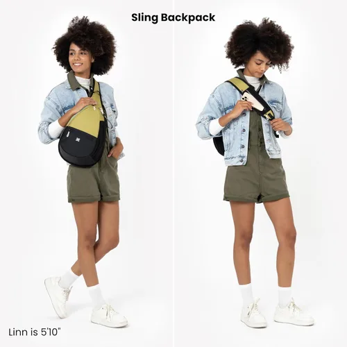 Vista 2 de Sherpani Esprit, Bolsa Bandolera de Nylon, Bolsa Bandolera para Hombro, Mochila Bandolera Cruzada para Mujeres, Protección RFID, Alquimia