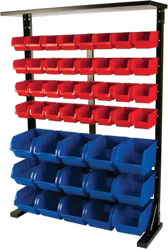 Vista 9 de Performance Tool W5196 Bandejas de almacenamiento grandes apilables de 4 piezas (9.25 x 6 x 5 pulg.)