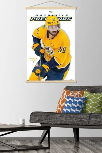 Vista 2 de Trends International NHL Nashville Predators - Póster de pared Roman Josi Feature Series 23, 22.37 x 34.00 pulgadas, paquete de impresión premium