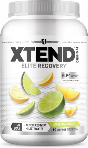 Vista 9 de Xtend Polvo Original BCAA, 7g de BCAAs y 2.5g de L-Glutamina para la Recuperación Muscular, Hidratación y Músculo Delgado, Bebida Sin Azúcar