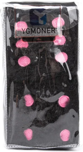 Vista 7 de YGMONER Dados negros peludos para espejo retrovisor de automóvil, par de dados de felpa de 2.75 pulgadas, adornos colgantes retro