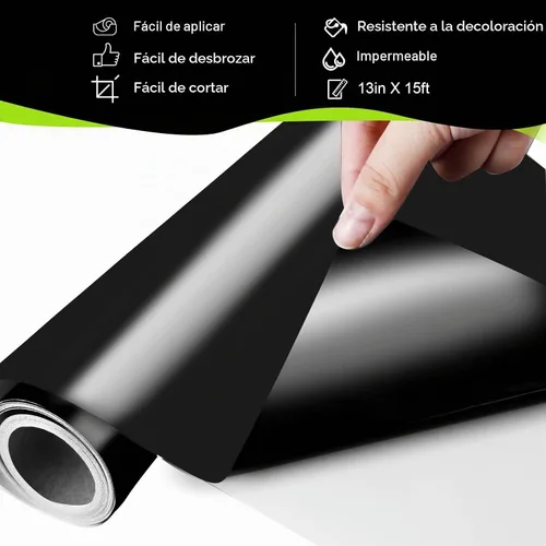 Vista 5 de UCEC Vinilo negro de 13 x 15 pies compatible con Cricut Maker/Explore 3 y 4