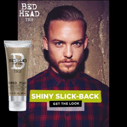 Vista 4 de Bed Head para hombres Power Play - Gel de acabado firme, 6.76 onzas líquidas