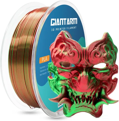 Vista 30 de GIANTARM Filamento de ácido poliláctico (PLA), filamento beige para impresora 3D, carrete de 2.2 libras, precisión de dimensión de 0.069 in +