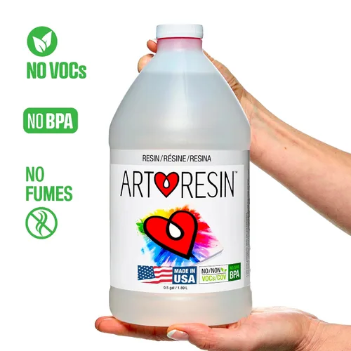 Vista 5 de ArtResin Resina Epoxy, profesional, no tóxica, transparente, garrafón de 1 galón (3,78 L)