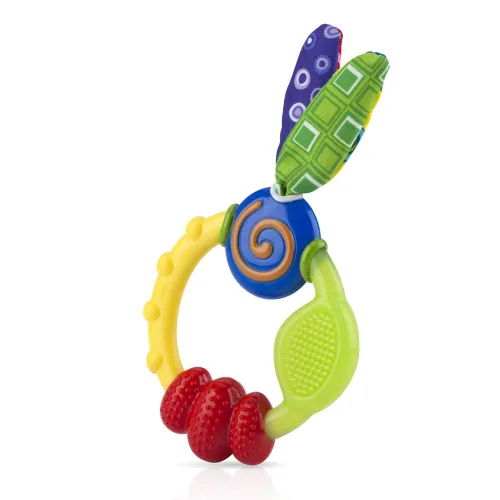 Vista 14 de Nuby Wacky - Anillo de dentición, multicolor