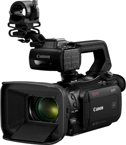 Vista 2 de Canon Videocámara profesional XA70 UHD 4K30 de 1 pulgada, sensor CMOS 4K UHD, AF CMOS de doble píxel, zoom óptico de 15x, zoom digital 600x