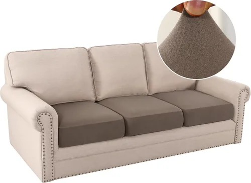 Vista 58 de H.VERSAILTEX Fundas de cojín de vellón para sofá, fundas elásticas para sillas de sala de estar, fundas de sofá modular, tela cómoda y duradera