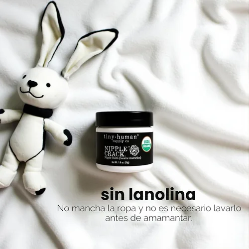 Vista 2 de Crema orgánica para pezones, mantequilla para pezones sin lanolina, bálsamo para madres lactantes, sin necesidad de lavarse, seguro para el bebé