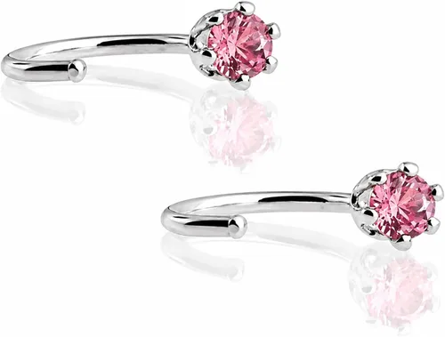 Vista 15 de Aretes de plata de ley para mujeres y niñas, hipoalergénicos para cartílago