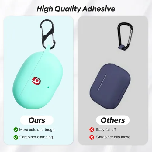 Vista 6 de LiZHi Funda para Beats Studio Buds, Beats Studio Buds+ Plus, funda de transporte de silicona con llavero para auriculares inalámbricos Beats Studio