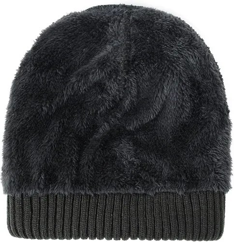 Vista 4 de LAPIZAPI Gorro de invierno para hombre con forro polar gorro deportivo para mujer al aire libre