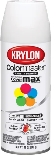 Vista 10 de Krylon K05160202 ColorMaster Pintura + imprimación, plana, negro, 12 onzas