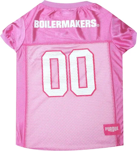 Vista 45 de Pets First Camiseta de la NCAA para perros y gatos, camiseta rosa de California Golden Bears, talla XS. Lindo traje rosa para mascotas