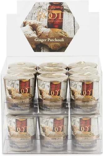 Vista 13 de Root Candles Velas perfumadas de panal Veriglass Premium hecha a mano con mezcla de cera de abeja, pequeña, Hosta