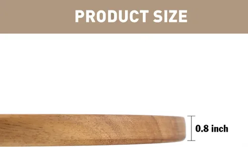 Vista 3 de Tabla de queso de madera prémium con mango de 18 pulgadas, tabla de cortar de madera de nogal 100% natural, accesorio de cocina duradero y duradero