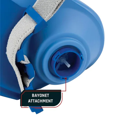 Vista 6 de Parcil Safety UltraSeal - Máscara respiradora reutilizable grande de media cara Aprobado por NIOSH Protección OV/P95, cartuchos de bayoneta
