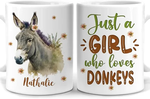 Vista 10 de Hyturtle Regalos Personalizados Amante de Osos - Taza de Café de Cerámica Just A Girl Who Loves Bears con Nombre Personalizado 11oz - Idea de Regalo