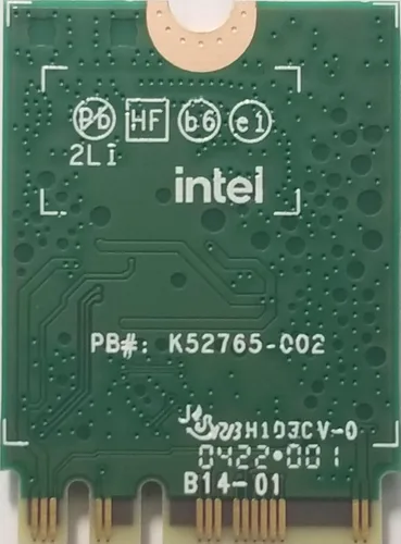 Vista 2 de Intel AX210.NGWG con vPro, tarjeta adaptadora de red inalámbrica Bluetooth 5.2 Wi-Fi 6E