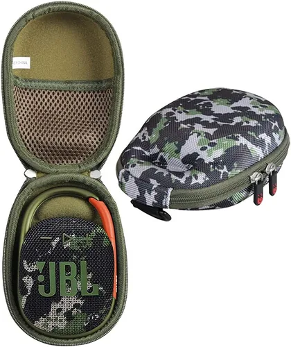 Vista 20 de Hermitshell Funda de viaje para altavoz Bluetooth inalámbrico JBL Clip 3 portátil impermeable (Negro)