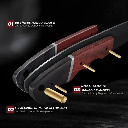 Vista 5 de DRGSKL - Cuchillo utilitario de cocina de Japón - Cuchillo pequeño de chef de 5 pulgadas forjado de una sola pieza de acero de alto carbono ATS-34