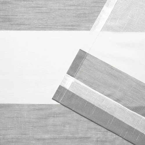 Vista 4 de EXCLUSIVE HOME Darma - Par de paneles de cortinas de lino transparente con bolsillo para barra, 50 x 84 pulgadas, color negro perla