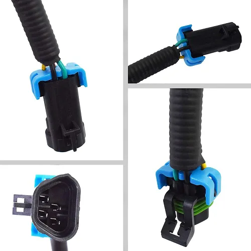 Vista 4 de 2 unidades de arnés de sensor negro de 12 pulgadas para Chevrolet C6 Corvette 2005-2013, Chevrolet let Camaro 2010-2013, 2005-2013 GM, LS2 LS3 LS7