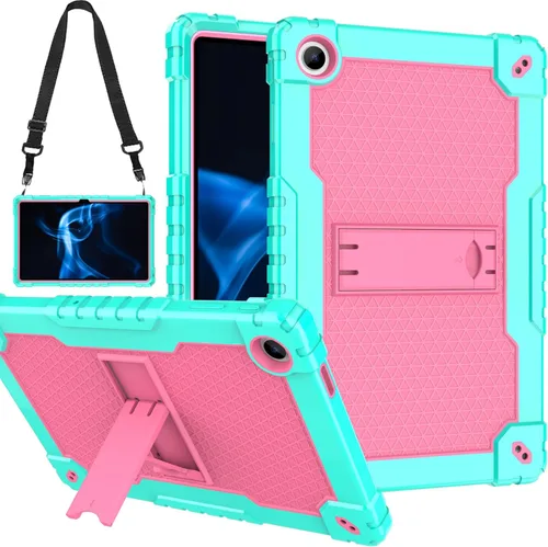Vista 9 de Para Onn 10.4 Tablet Pro 2023 Modelo: 100110603 Funda protectora híbrida de alta resistencia con correa para el hombro para Walmart Onn 10.4 Tablet