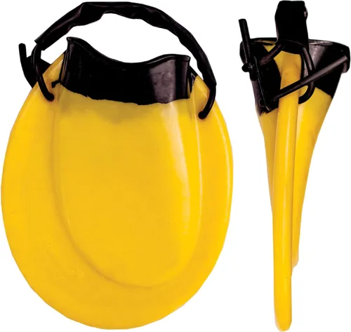 Vista 9 de FINIS Positive Drive - Aletas de natación para los cuatro tiempos, ajuste ergonómico, correa de talón ajustable, color amarillo/negro