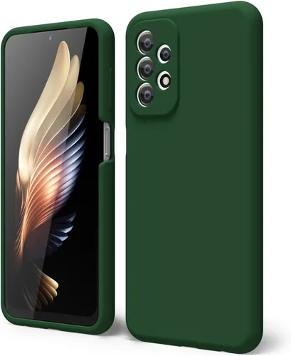 Vista 280 de oakxco Funda para teléfono Samsung Galaxy A12 con agarre de silicona líquida, linda delgada fina suave cubierta de gel de goma TPU lisa para mujeres