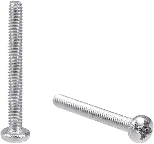 Vista 16 de uxcell Tornillos de máquina M2x3mm Pan Phillips Tornillo de cabeza cruzada 304 pernos de sujeción de acero inoxidable 60 piezas