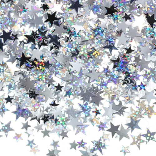 Vista 9 de Hestyia Confeti de Estrella de 60 g con Purpurina, Confeti de Mesa de Papel Metálico para Navidad, Fiesta, Boda, Festival