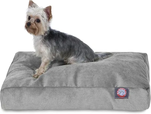 Vista 22 de Majestic Pet Cama para perro de espuma viscoelástica triturada, pequeña con funda extraíble lavable, cama ortopédica rectangular para perros, cama