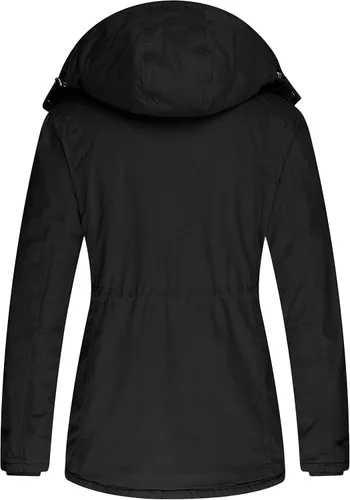 Vista 2 de Wantdo - Chaqueta de invierno gruesa con capucha extraíble para mujer