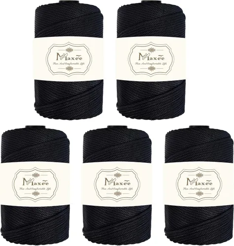 Vista 41 de Cordón de macramé de poliéster de alta calidad de 0.118 in × 218 yardas, 0.118 in, 100% polipropileno, ideal para ganchillo, ganchos de pared