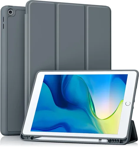 Vista 16 de Akkerds - Funda Compatible con iPad de 10.2 Pulgadas 2021/2020/2019, para iPad de 9ª/8ª/7ª Generación con Soporte para Lápiz, Funda Protectora