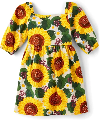 Vista 6 de Gymboree Girls and Toddler Short Sleeve Fit and Flare Dresses Prep School