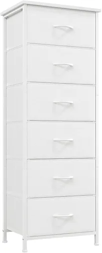 Vista 15 de Somdot - Cómoda para dormitorio con 3 cajones, organizador de almacenamiento con cajones de tela con contenedores de tela removibles para armario