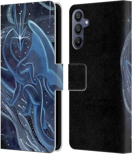 Vista 359 de Head Case Designs Officially Licensed Carla Morrow Galactic Entrancement Dragons Leather Wallet Case Compatible with Samsung Galaxy A07 4G