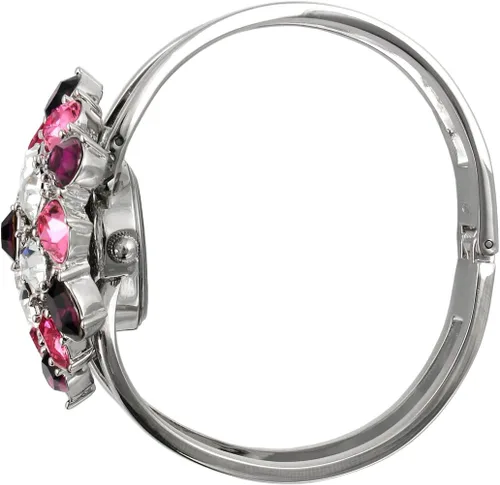 Vista 4 de Peugeot Viva 4353S - Reloj con brazalete con tapa de cristal multicolor, Movimiento de cuarzo