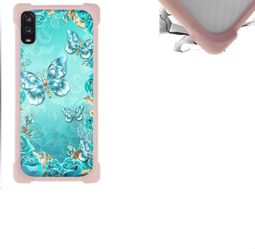 Vista 26 de jioeuinly Funda compatible con ZTE Blade X1 5G Phone Case PC Backplane + cubierta de silicona suave marco XSH